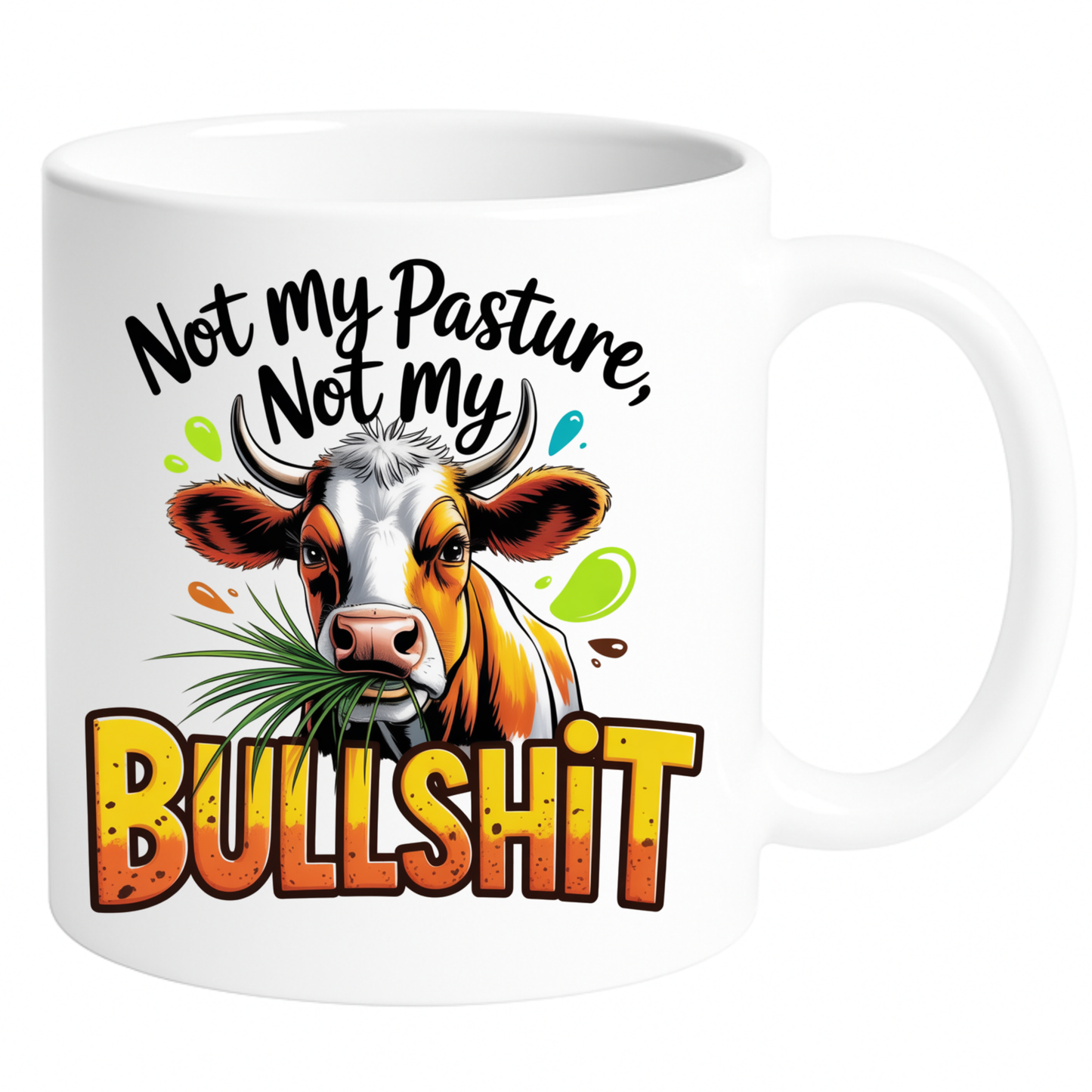 Keramična skodelica – Ni moj pašnik
