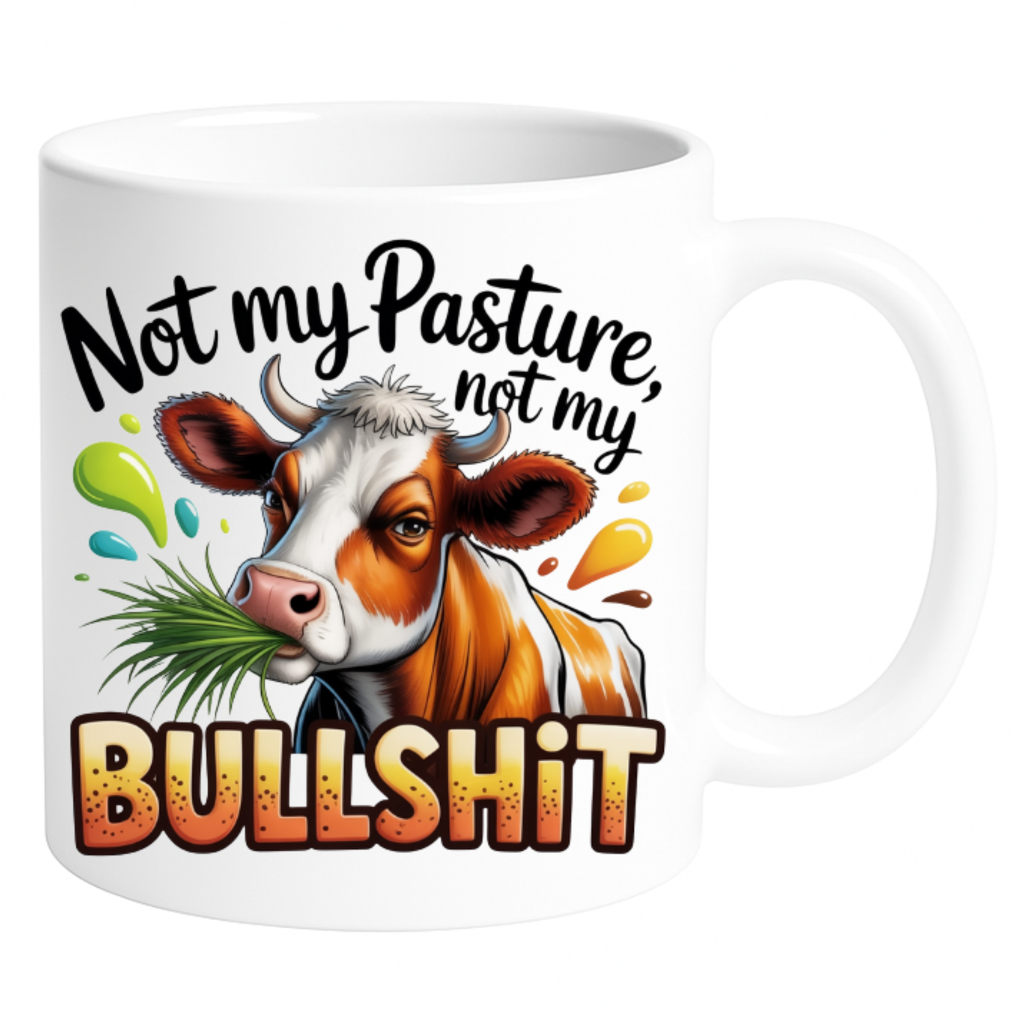 Keramična skodelica – Ni moj pašnik
