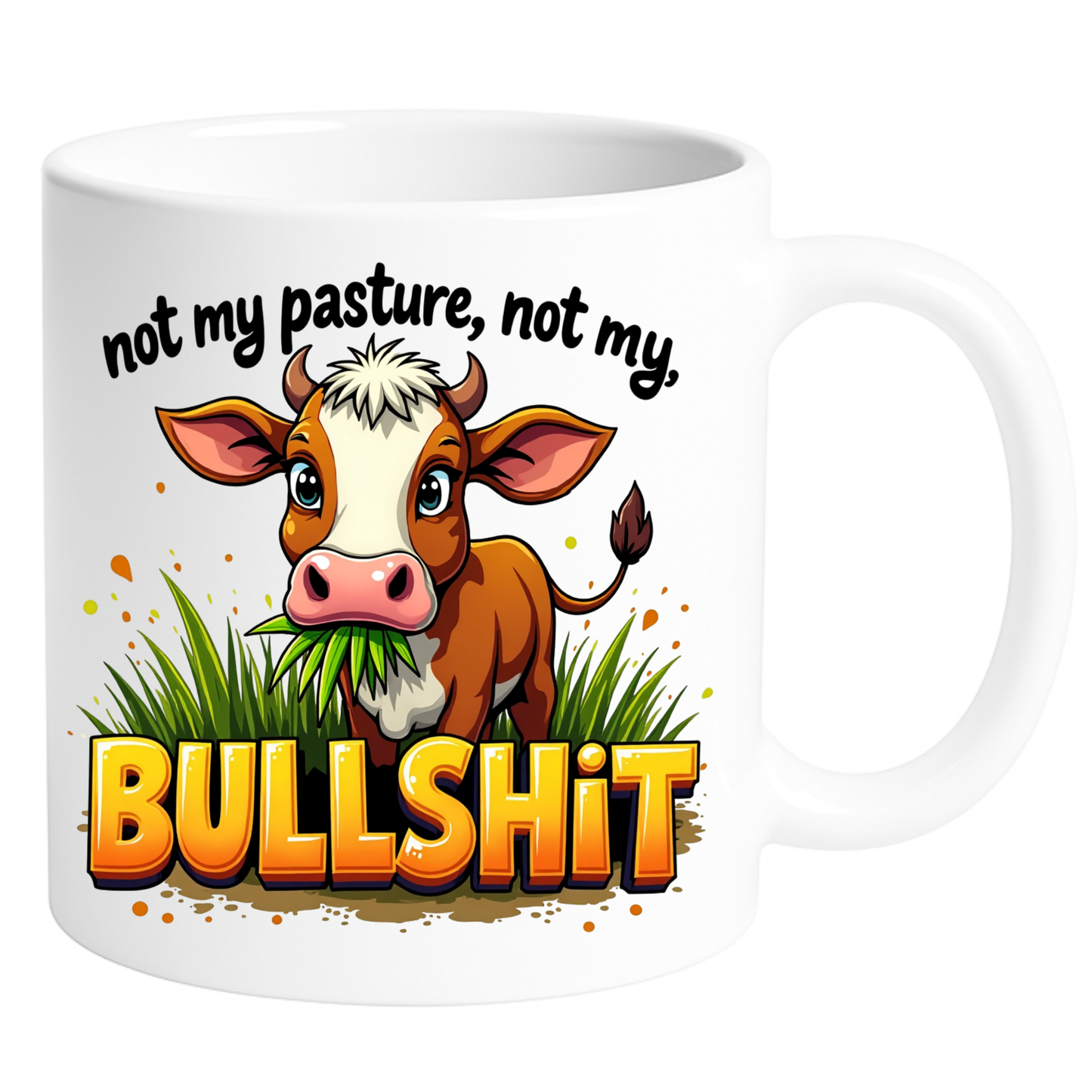 Keramična skodelica – Ni moj pašnik