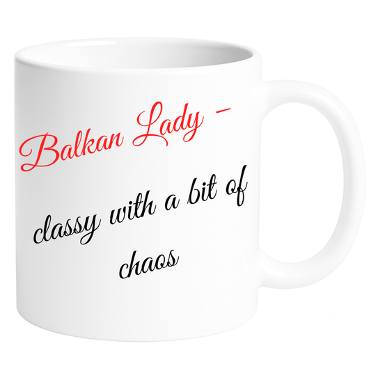 Keramična skodelica – Balkan Lady - classy
